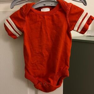 Hanna Andersson Red Baby Onesie